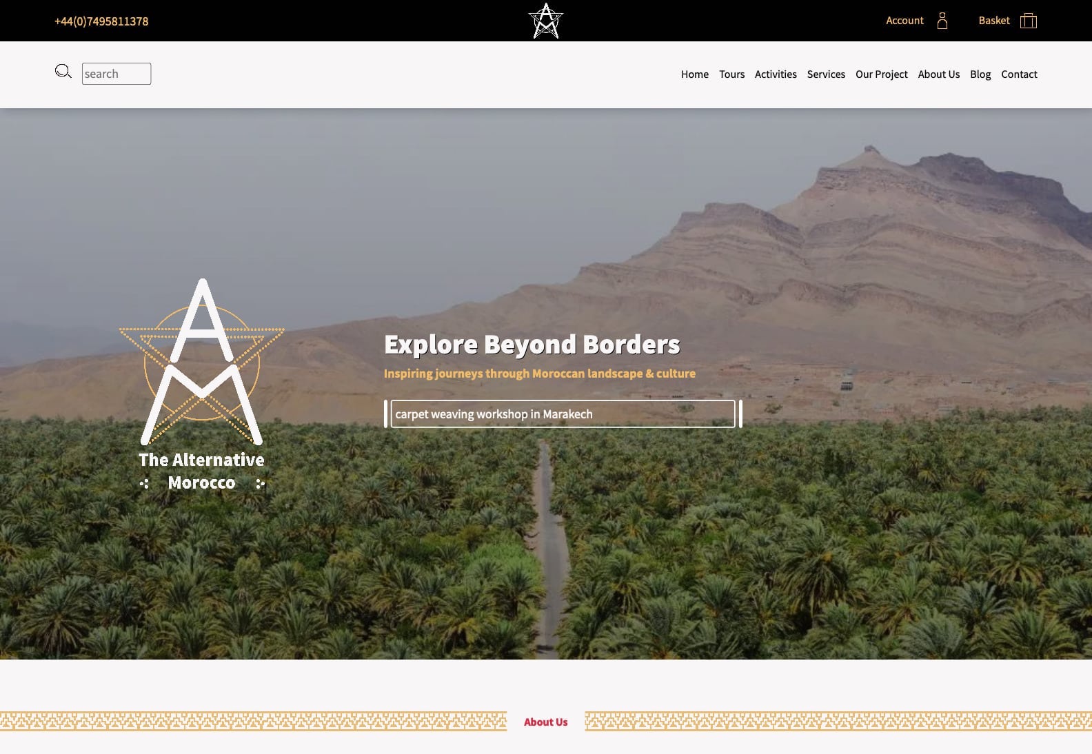 The Alternative Morocco Website Screenshot